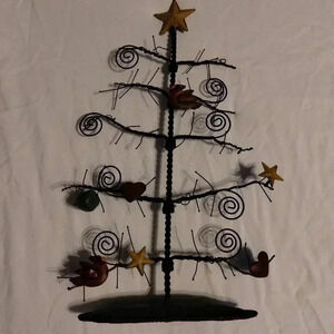 rare metal Christmas tree home decor